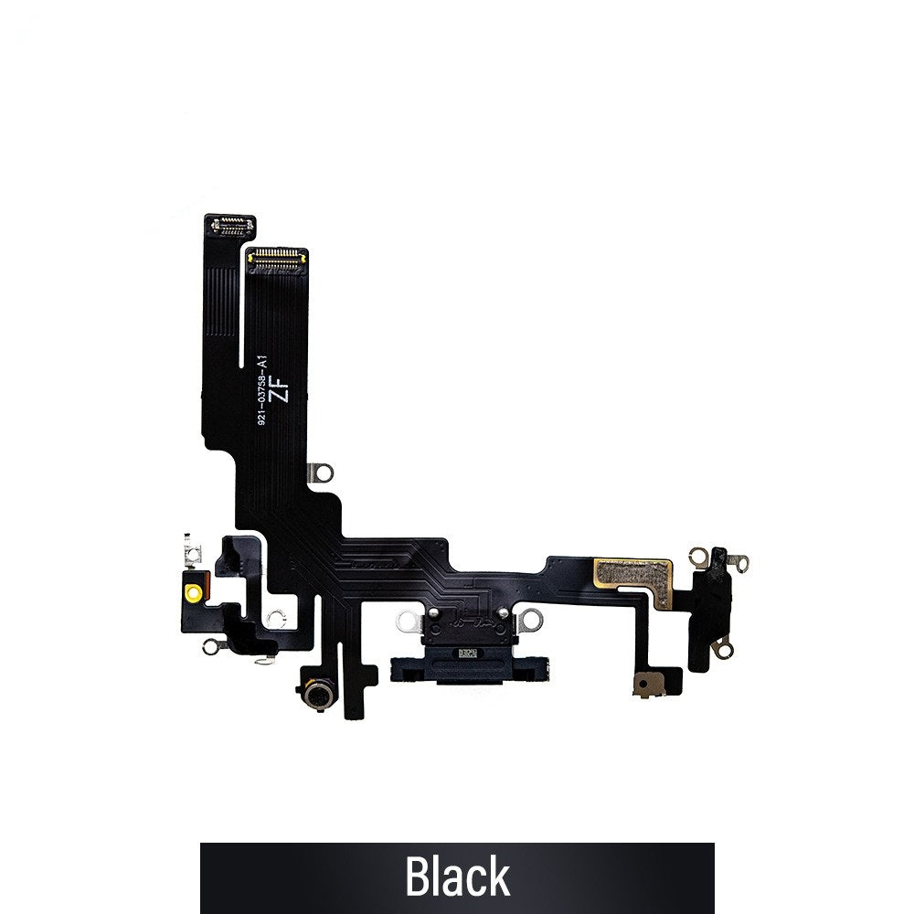 Red Charging Port for iPhone 14-Black Red Charging Port for iPhone 14-Black